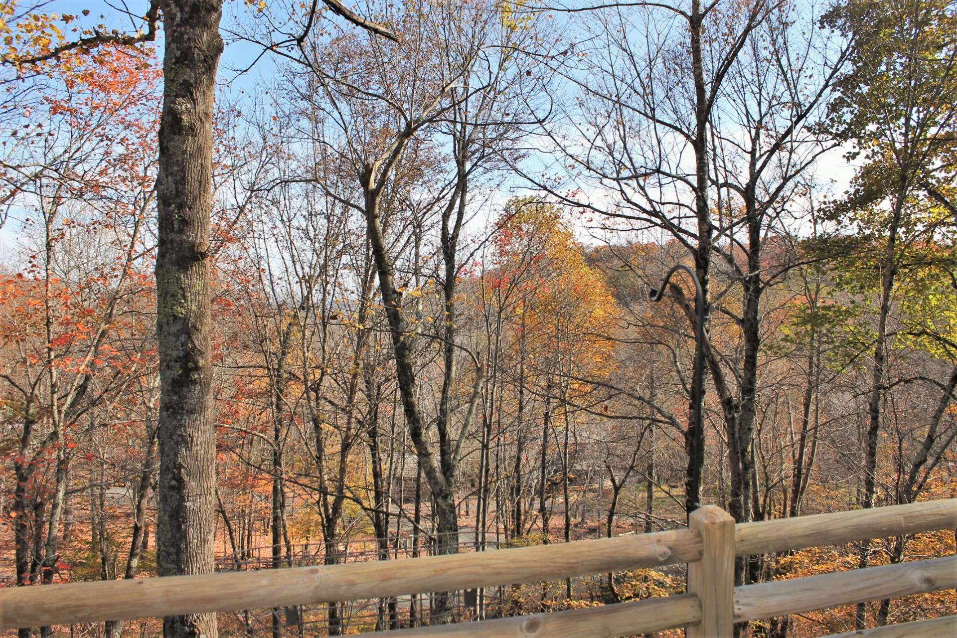 Celebrate the changing seasons of the North Carolina Mountains  from the covered porch.