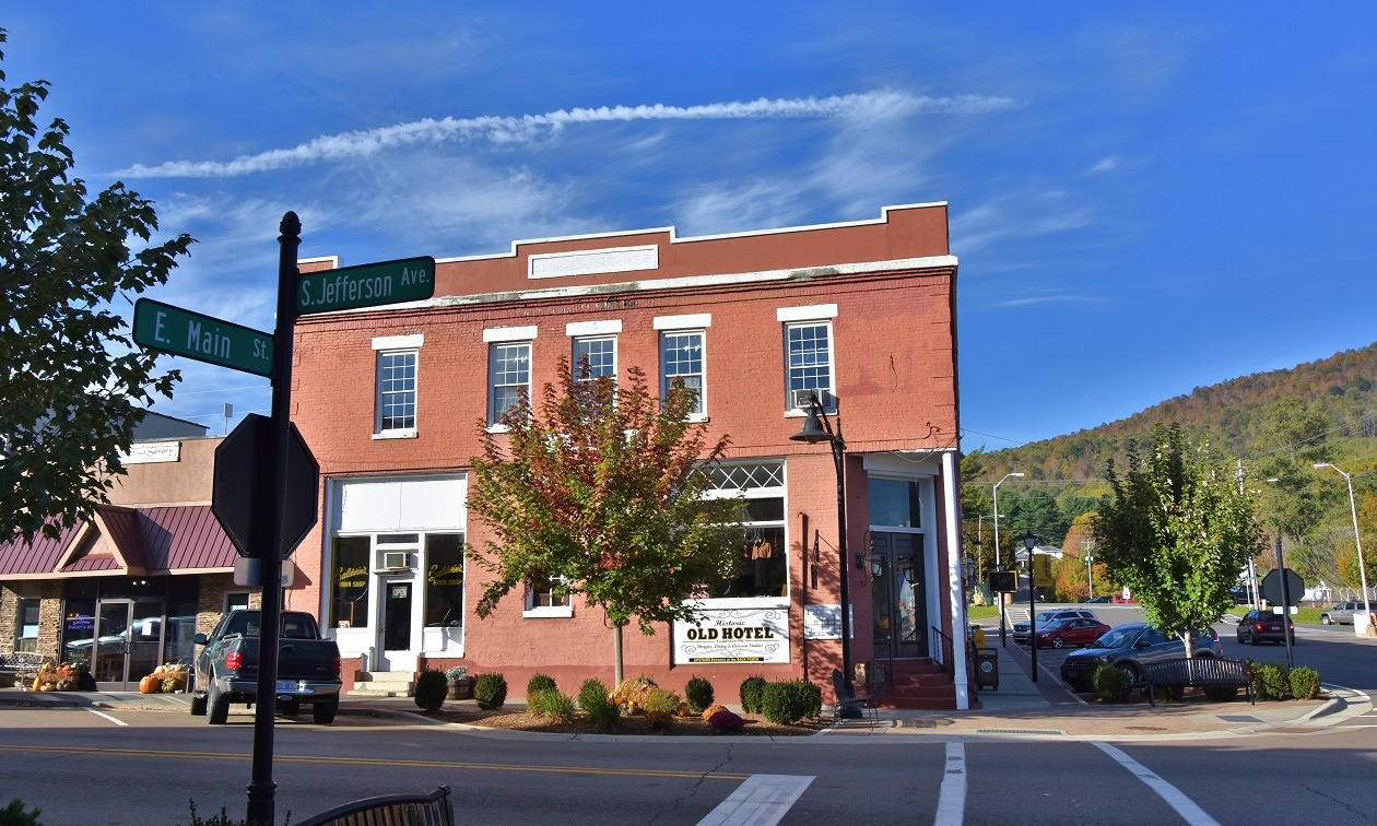 The restoration of the Old Hotel,  West Jefferson, NC