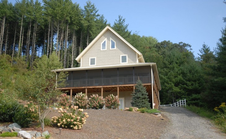 North Carolina Mountains River Front Home