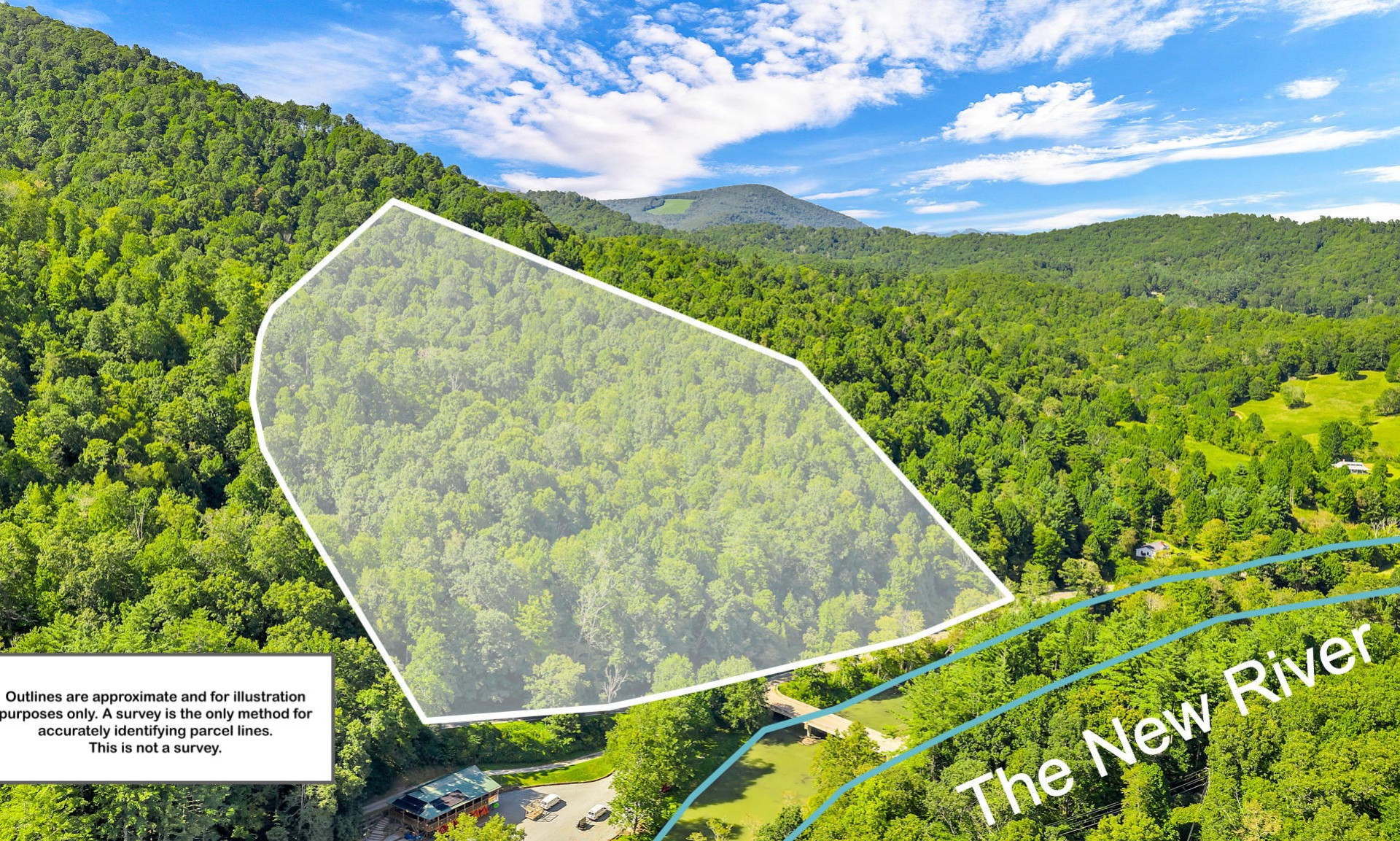 A view of your property that reflects proximity to the river.