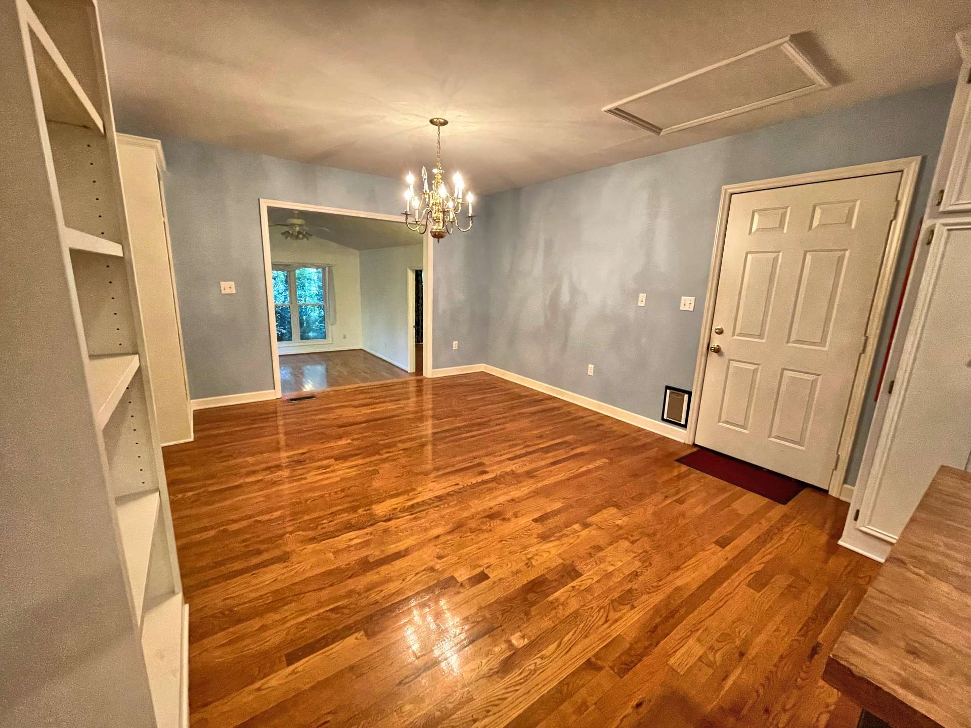 Dining Room. Door leads to the garage.