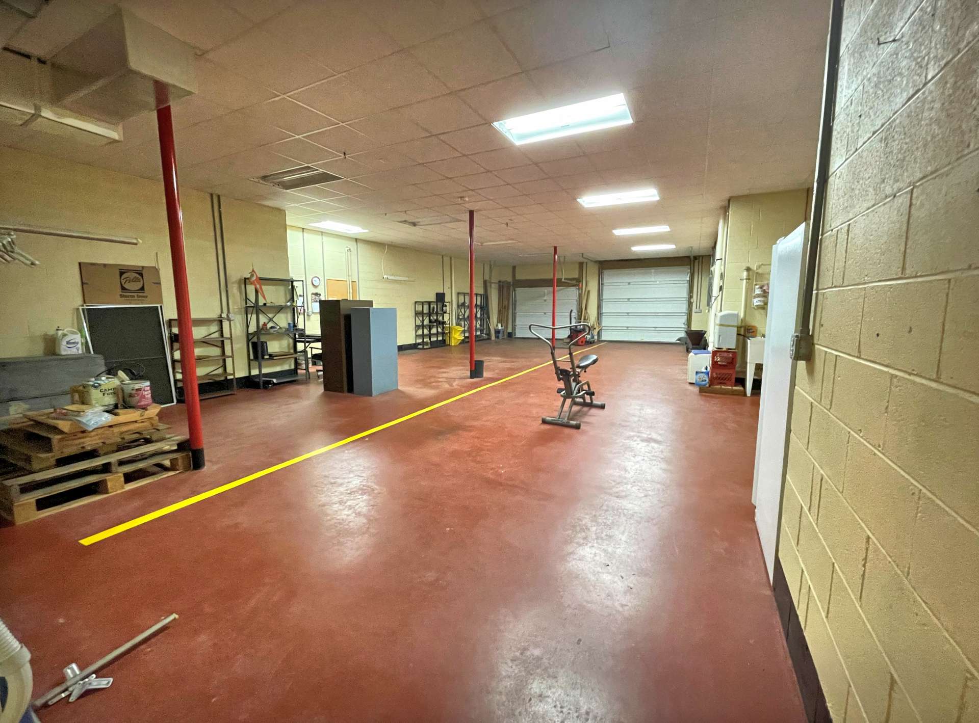 Large basement with 10ft ceilings.