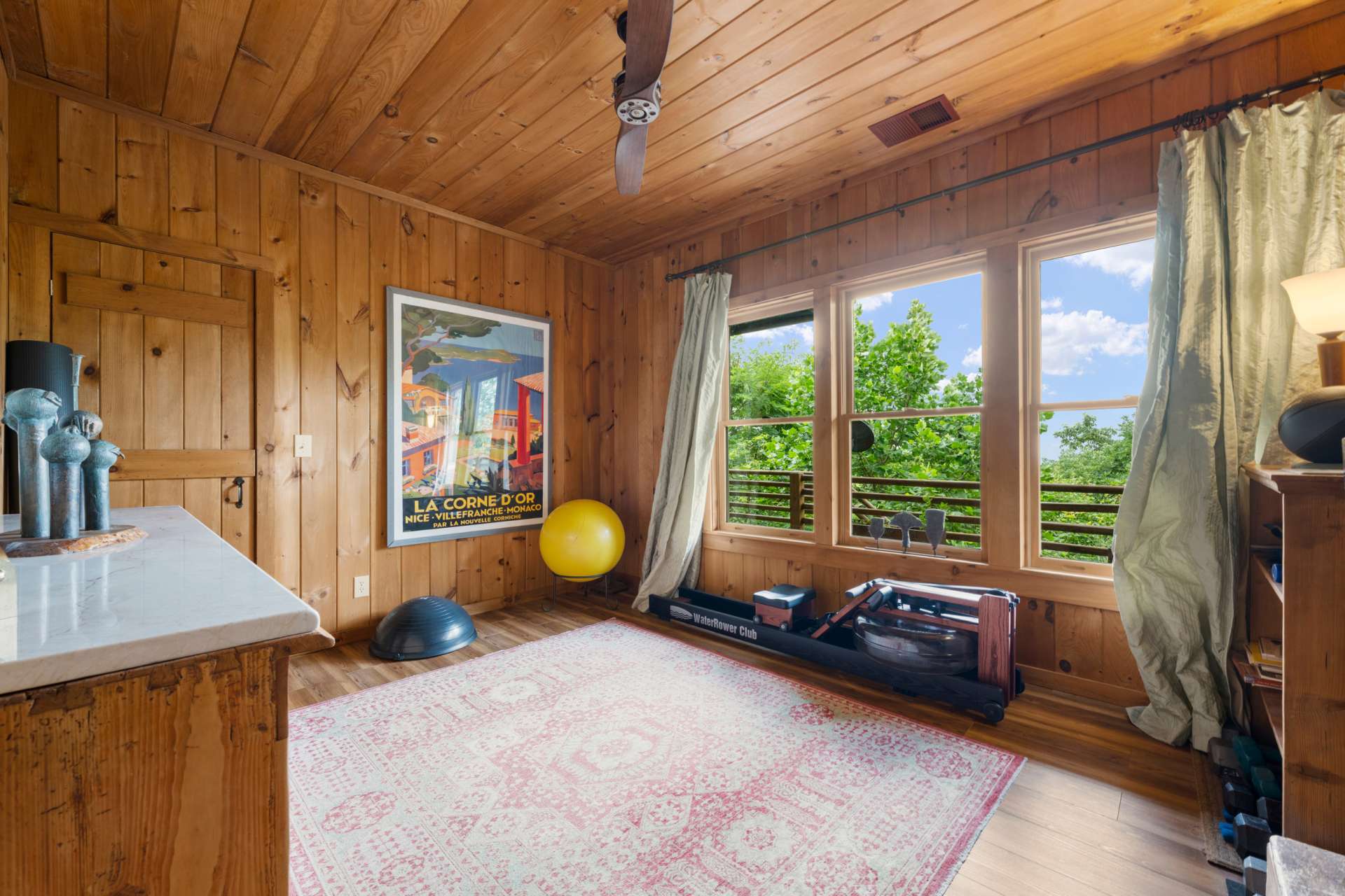 A versatile fourth bedroom with a closet offers options for additional guest accommodations, a home office, or a creative studio.