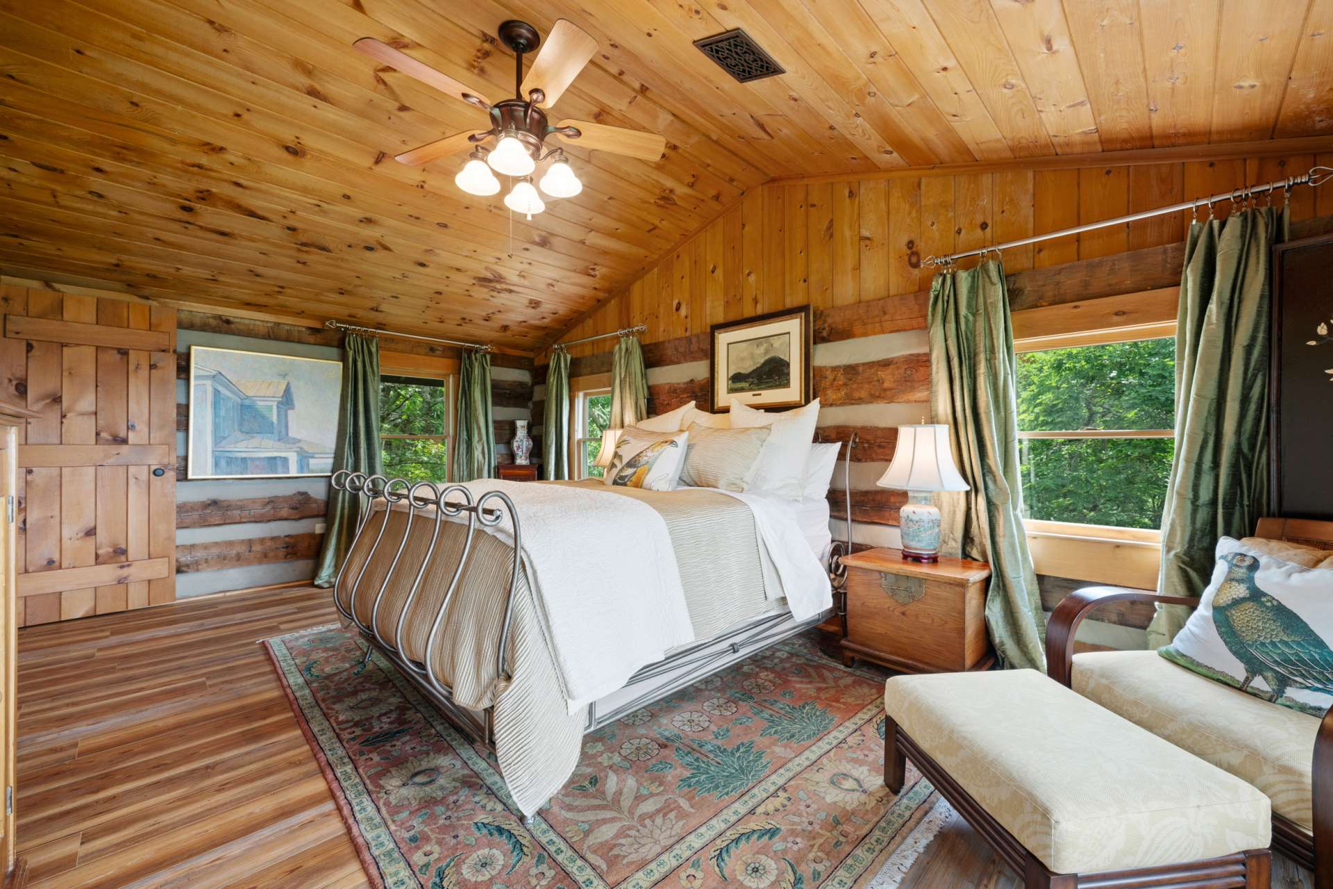 Unlike many mountain cabins, this home offers spaciousness in every room—from the light-filled bedrooms to the open-concept living areas.