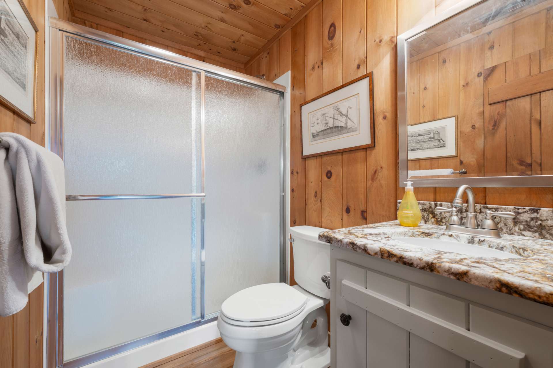 A full bath on the lower level adds convenience for you and your guests, enjoying the home’s many amenities.