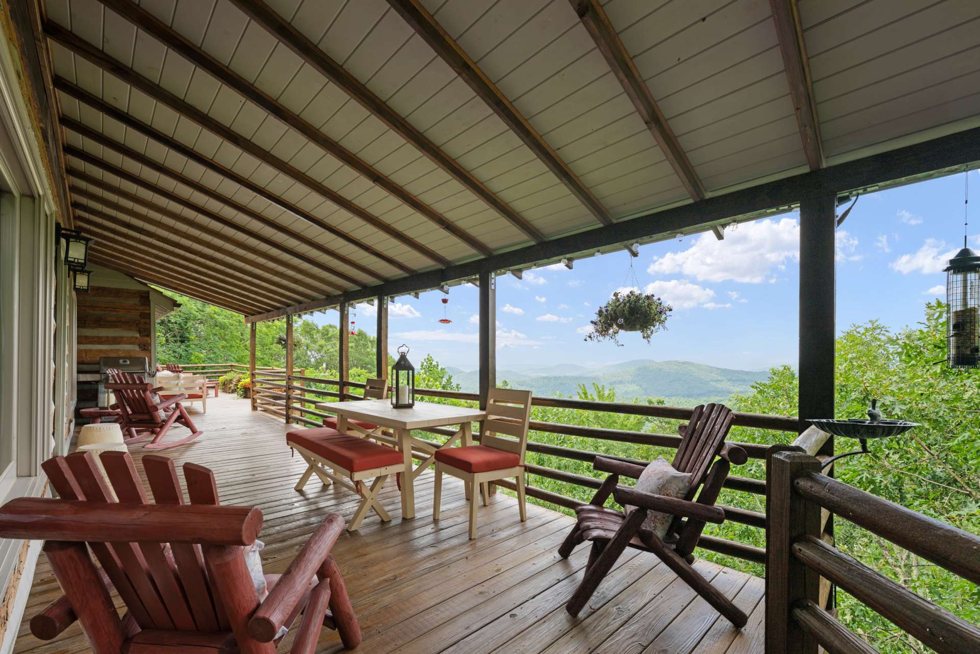Host unforgettable evenings on the expansive deck, where layered mountain vistas set the perfect backdrop for lasting memories.