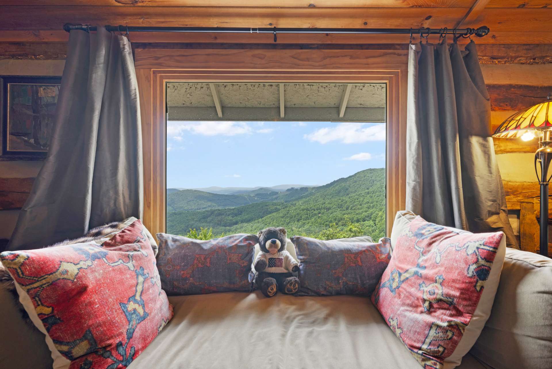 Curl up with a favorite book (or person) and know that life on top of the mountain is perfect!!