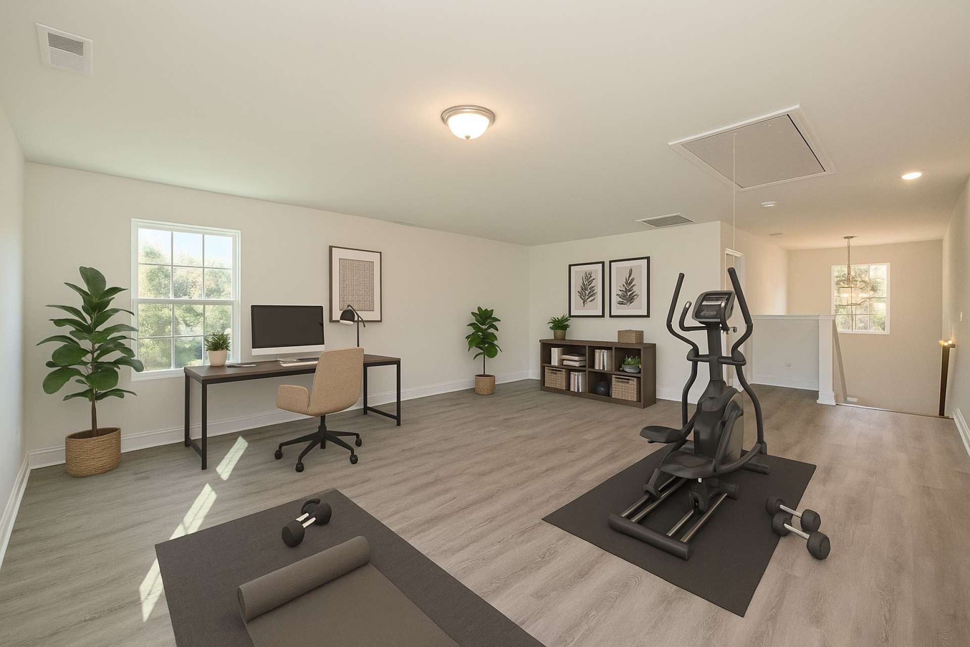 Virtually staged loft