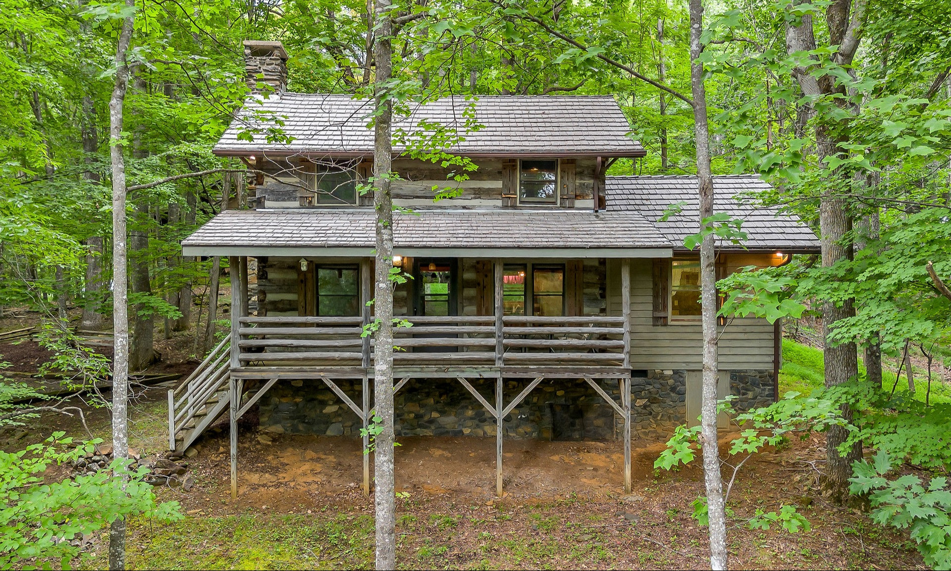 Rustic Crafted Log Cabin Home
