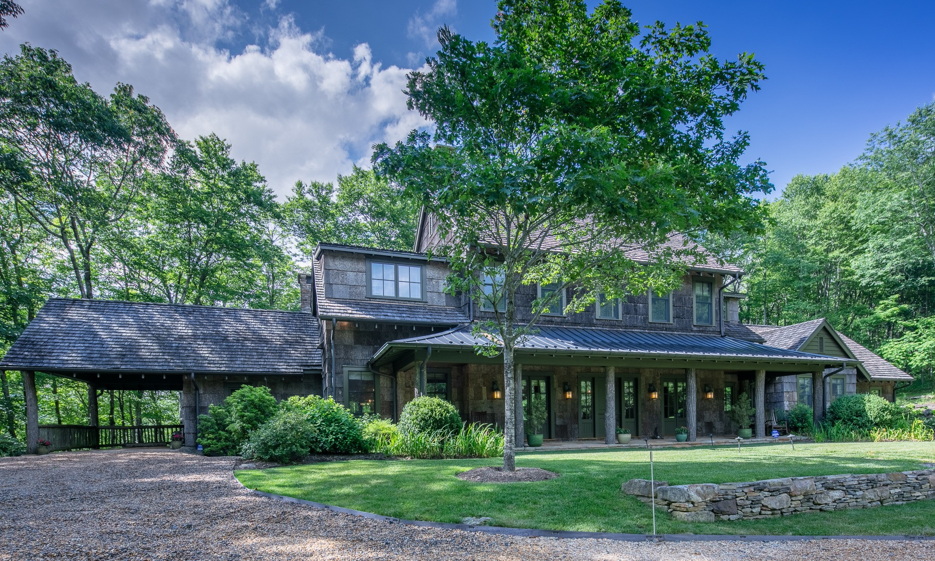 ADIRONDACK NC MOUNTAIN HOME SANCTUARY ... a place of refuge or safety,  a nature reserve - both definitions of sanctuary accurately describe this extraordinary 75-acre, private estate in the Todd area of Southern Ashe County.