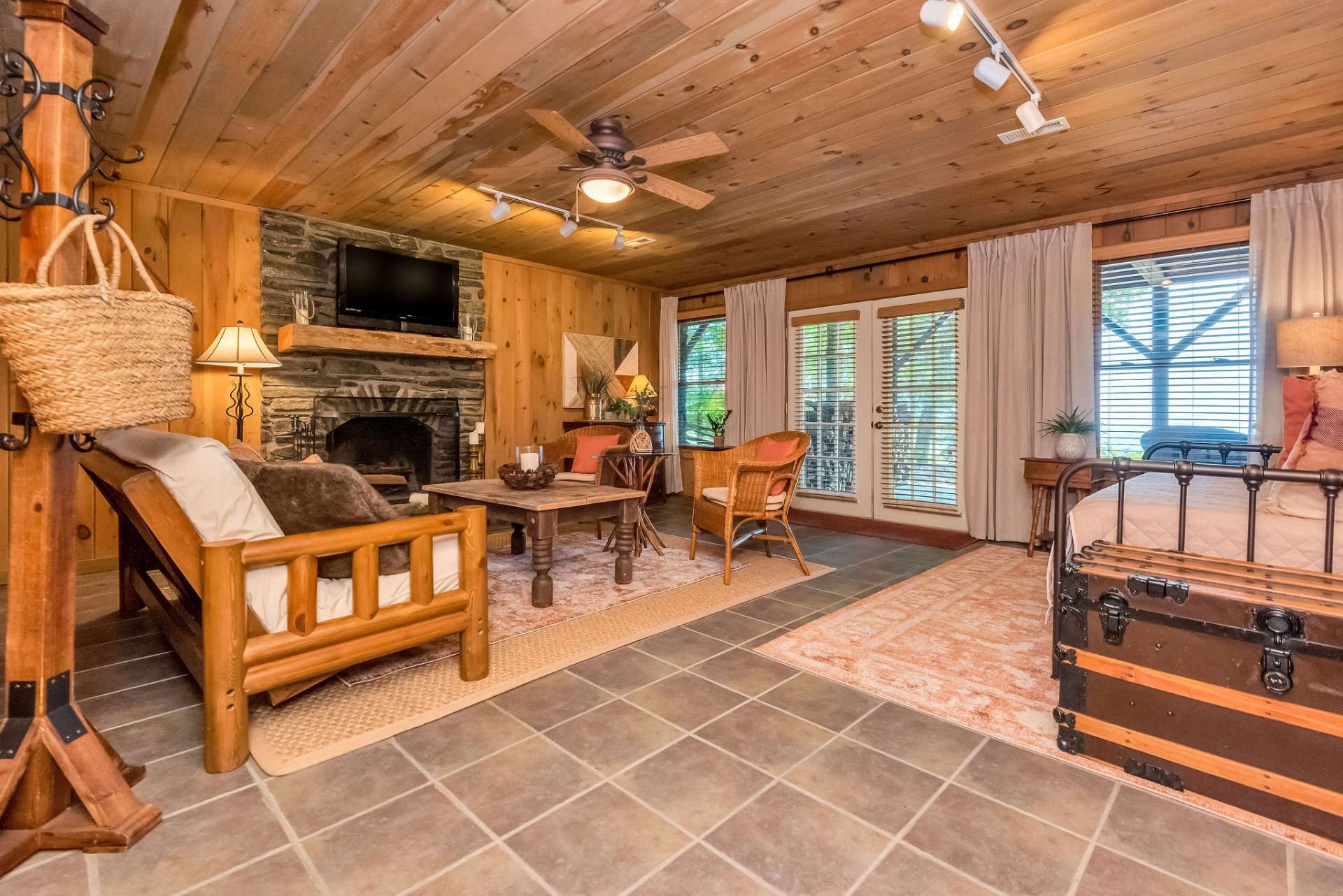 Relax and unwind in this lower level family room.