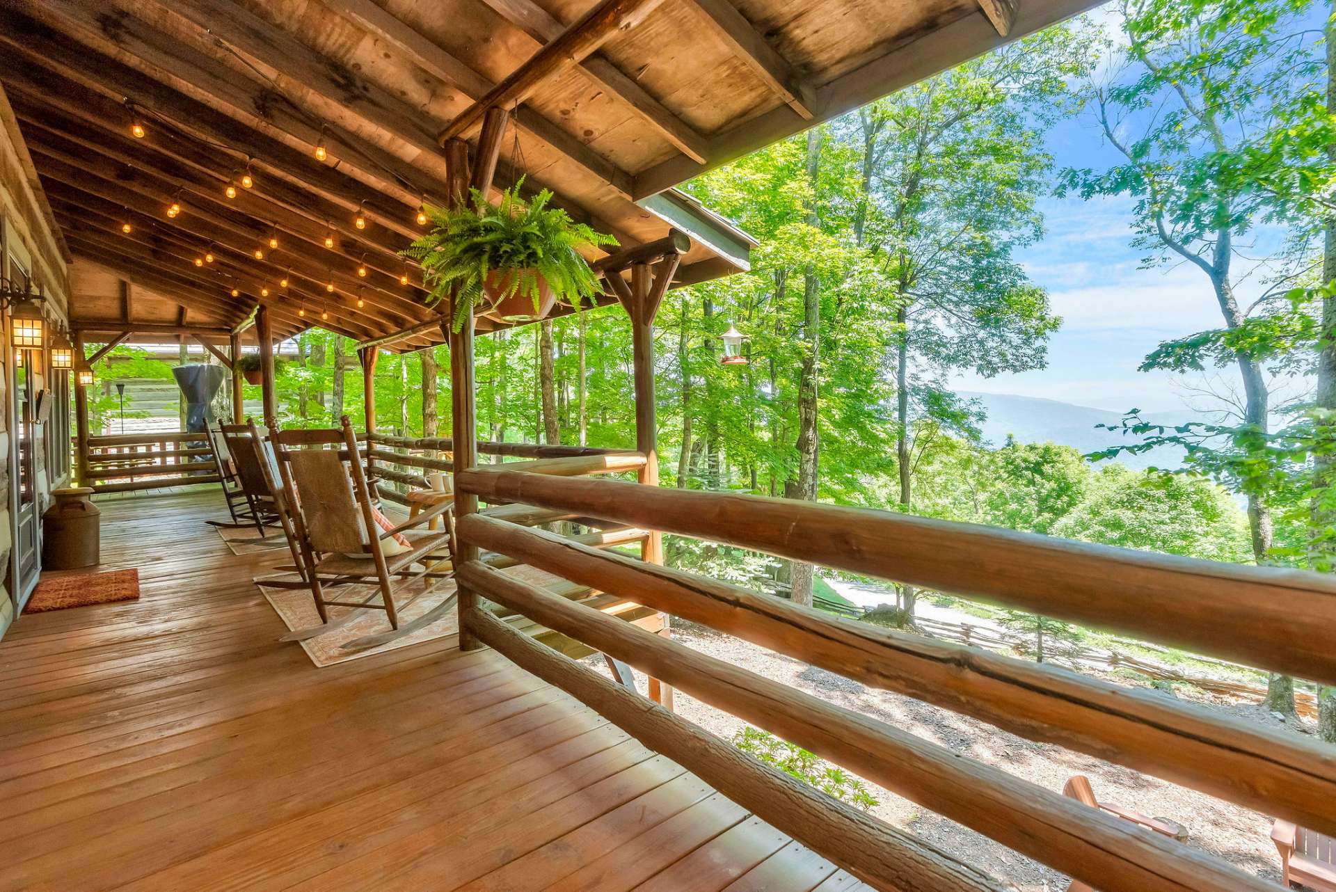 Enjoy the stunning sunrise views from your covered wrap around porch.