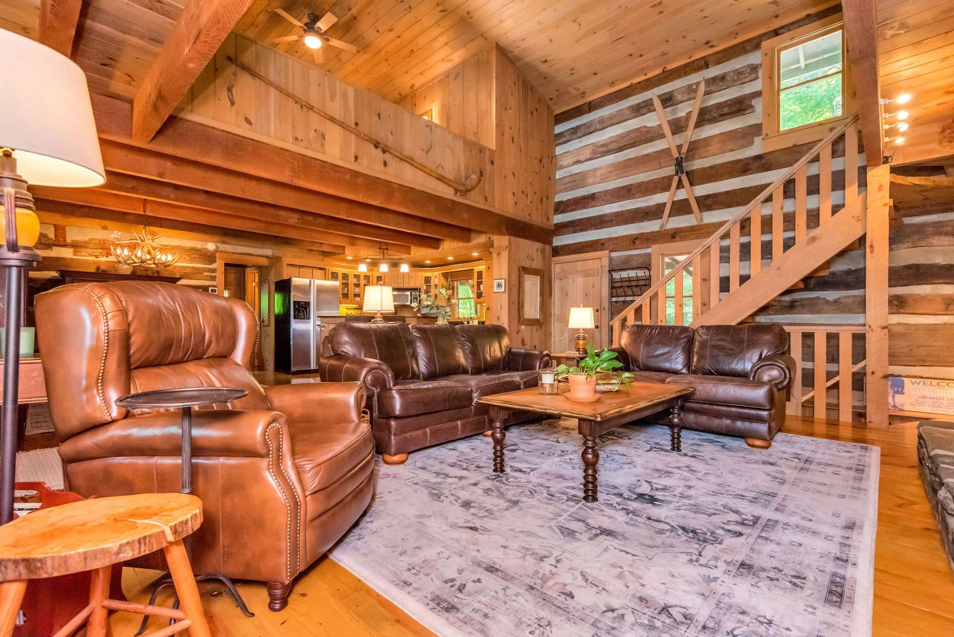 Open concept makes being together in the mountains effortless!