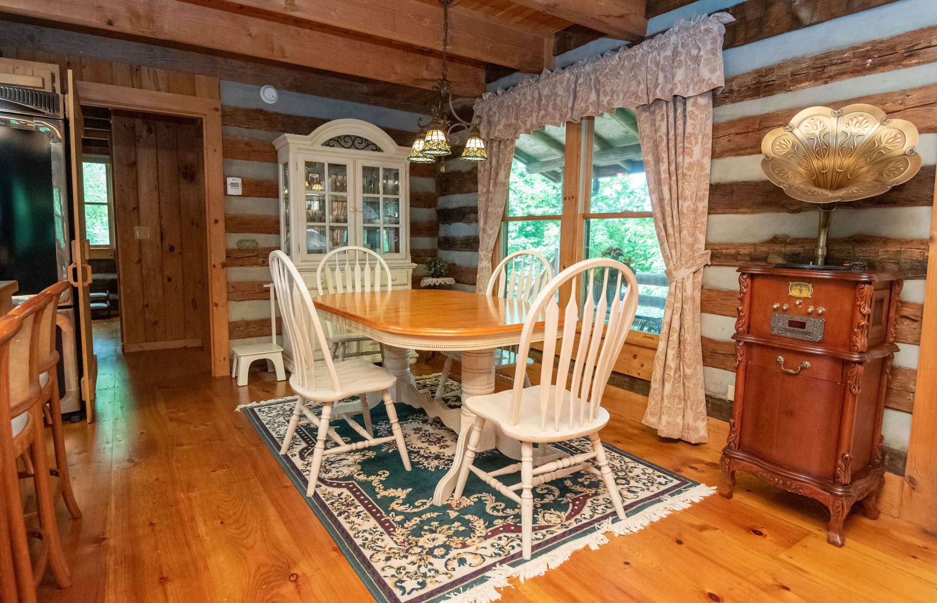 Entertaining dinner guests inside will be easy in this dining area.