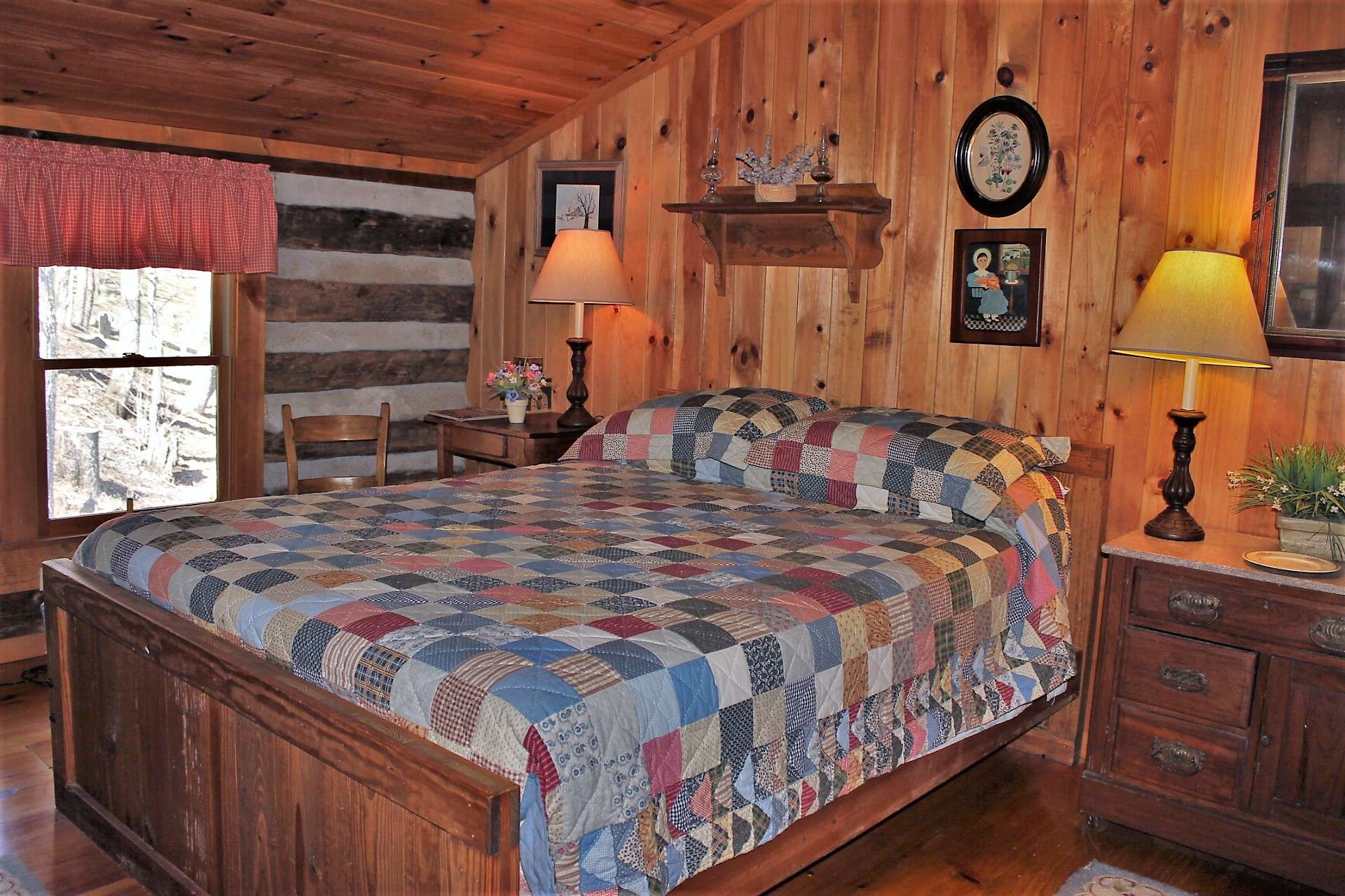 There are two spacious guest bedrooms and another full bath on the upper level.