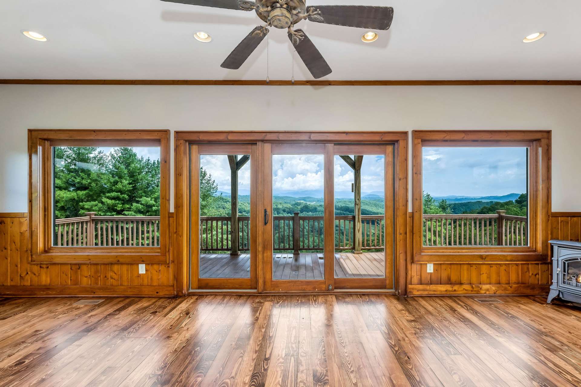 The best possible place to start your day on the deck just off the living area