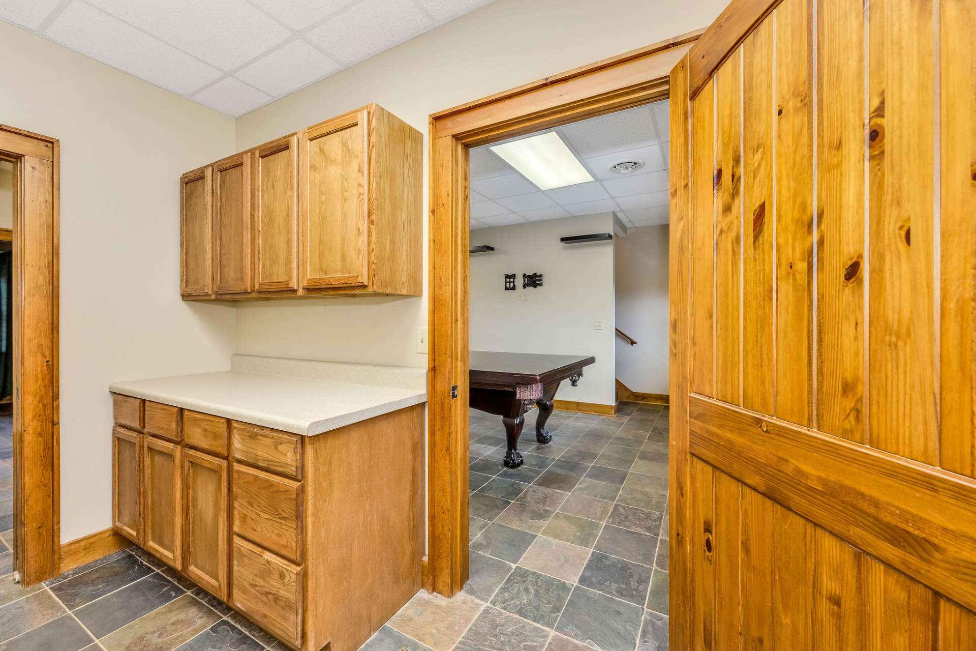 Additional storage space in your basement laundry