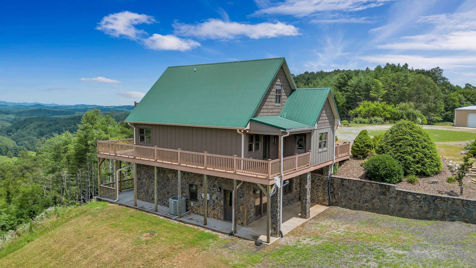 The quality of a metal roof and the durability of Hardiplank board and batten siding