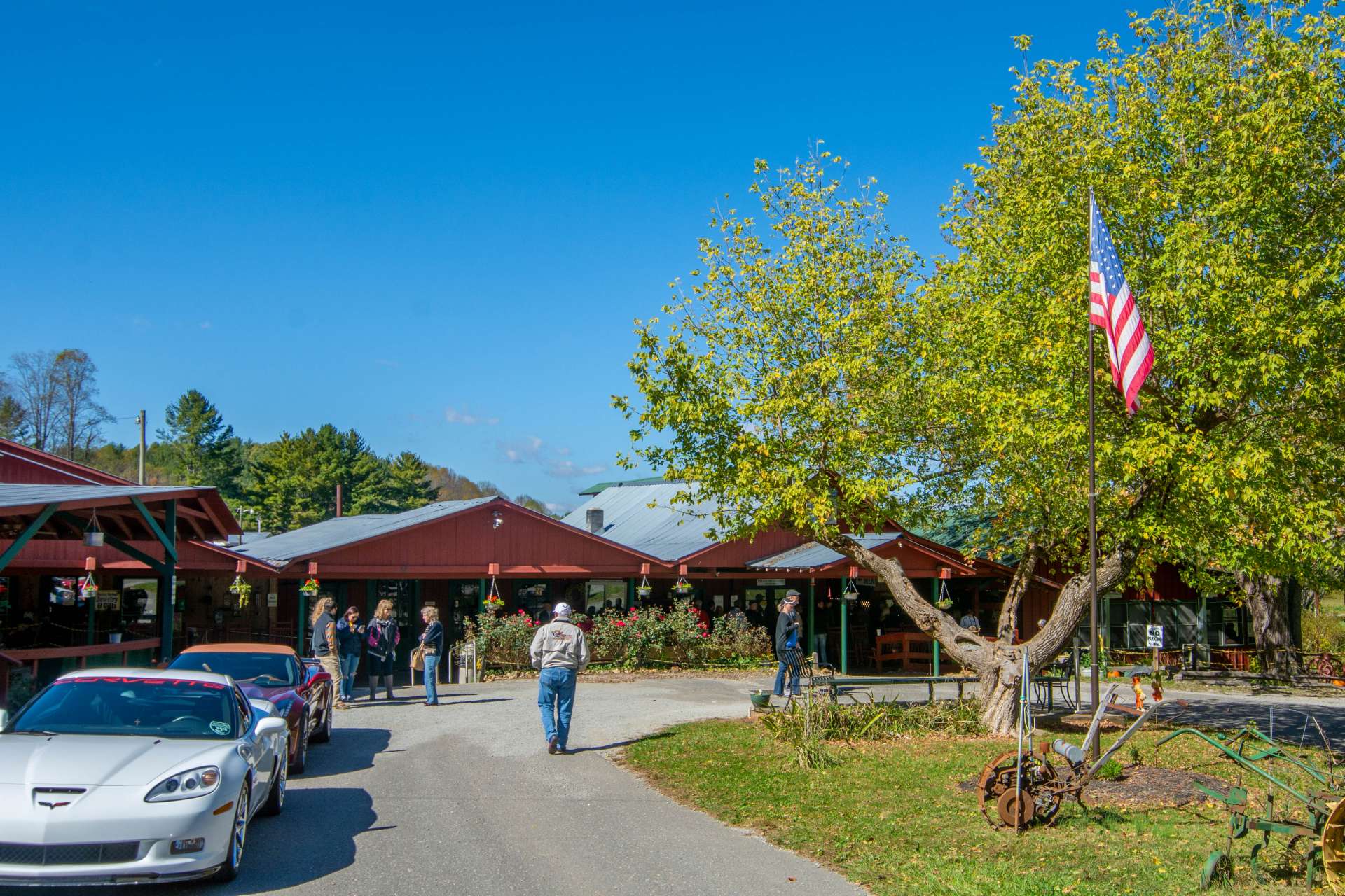 Fall day at Shatley Springs Restaurant.