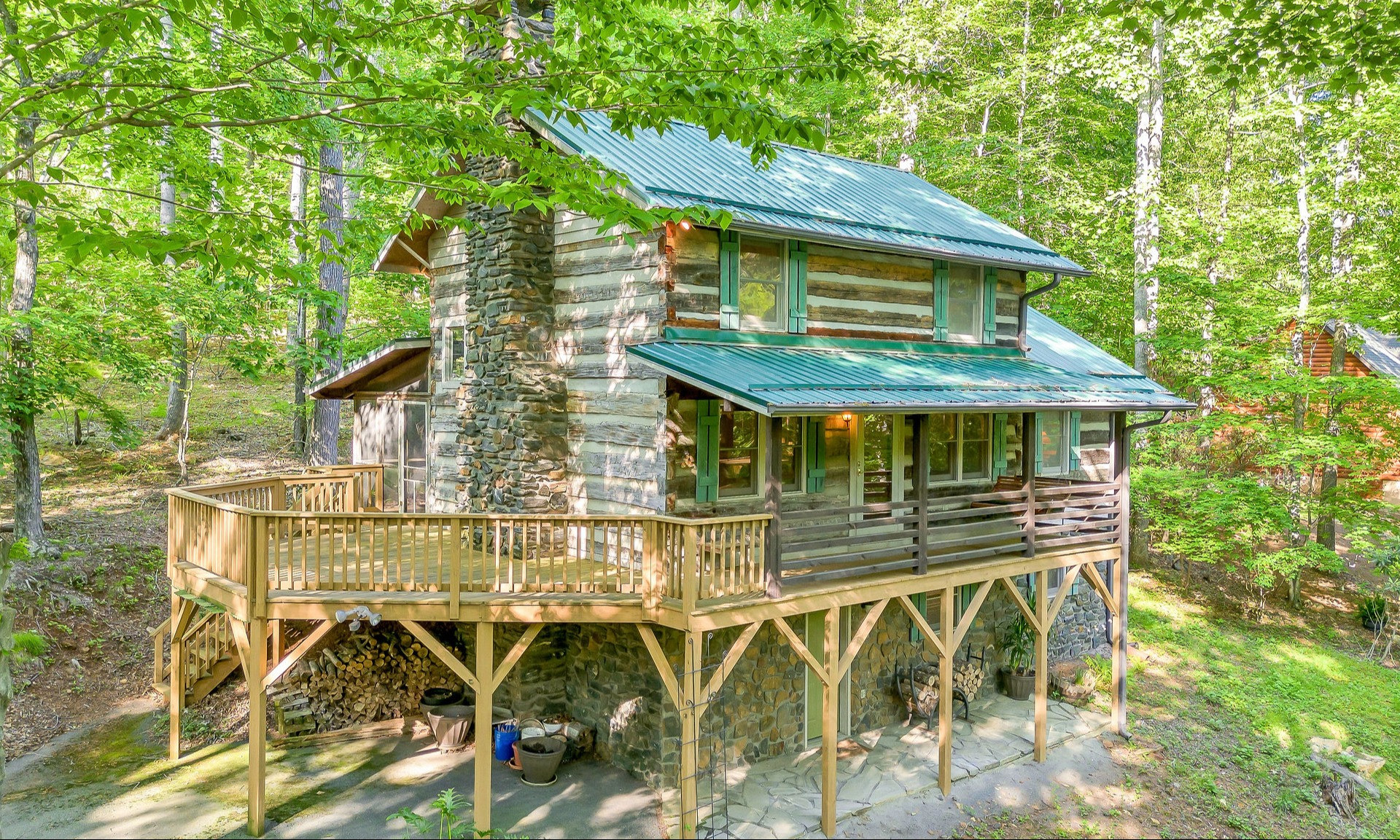 Blue Ridge Mountain Antique Log Cabin Todd NC