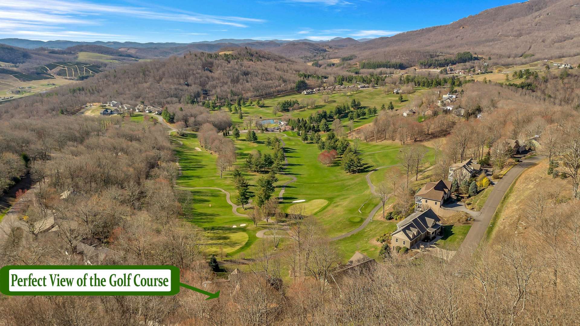 Boasting unparalleled views of Fairway #5 and the majestic mountains beyond.