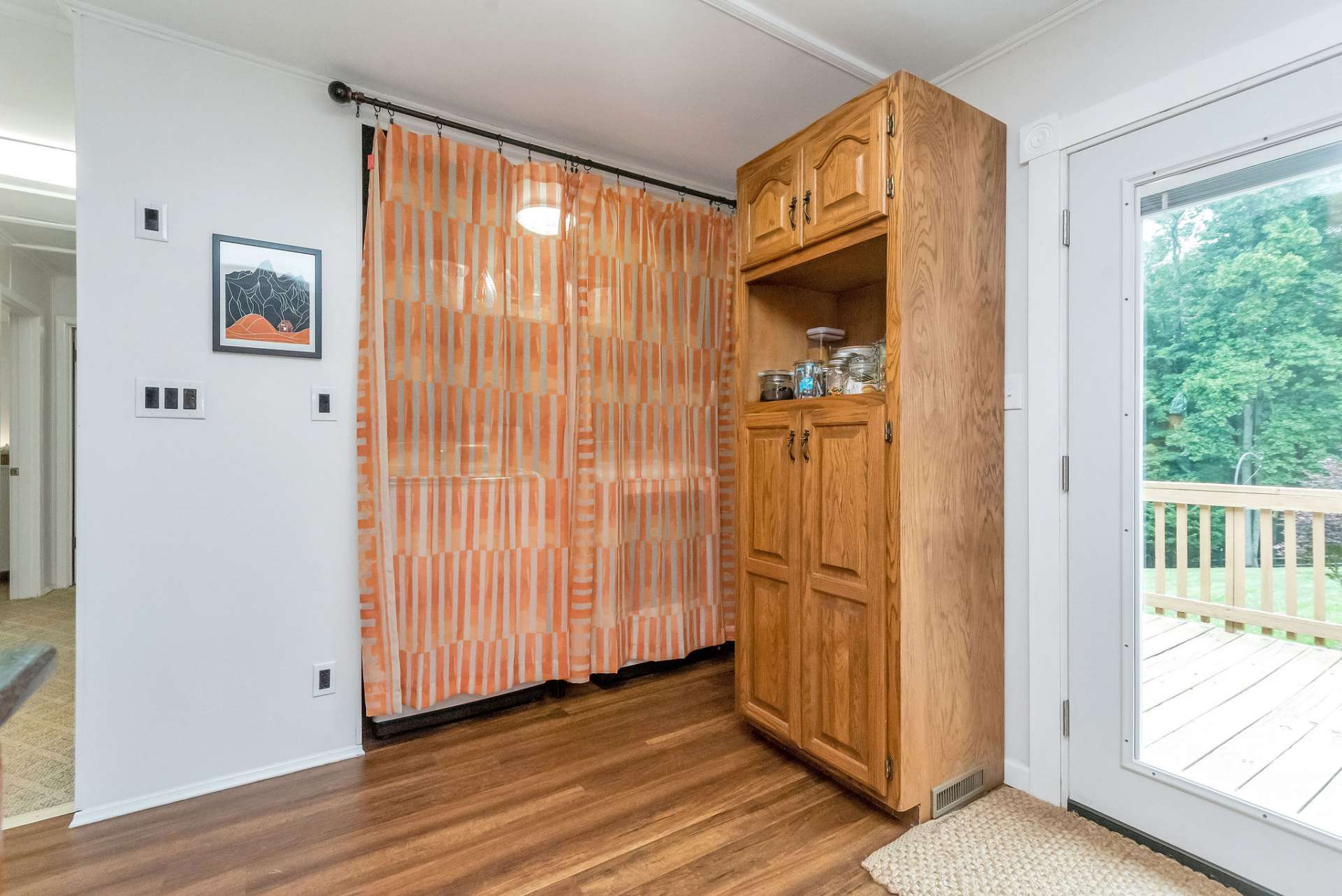 Laundry Closet off the Kitchen