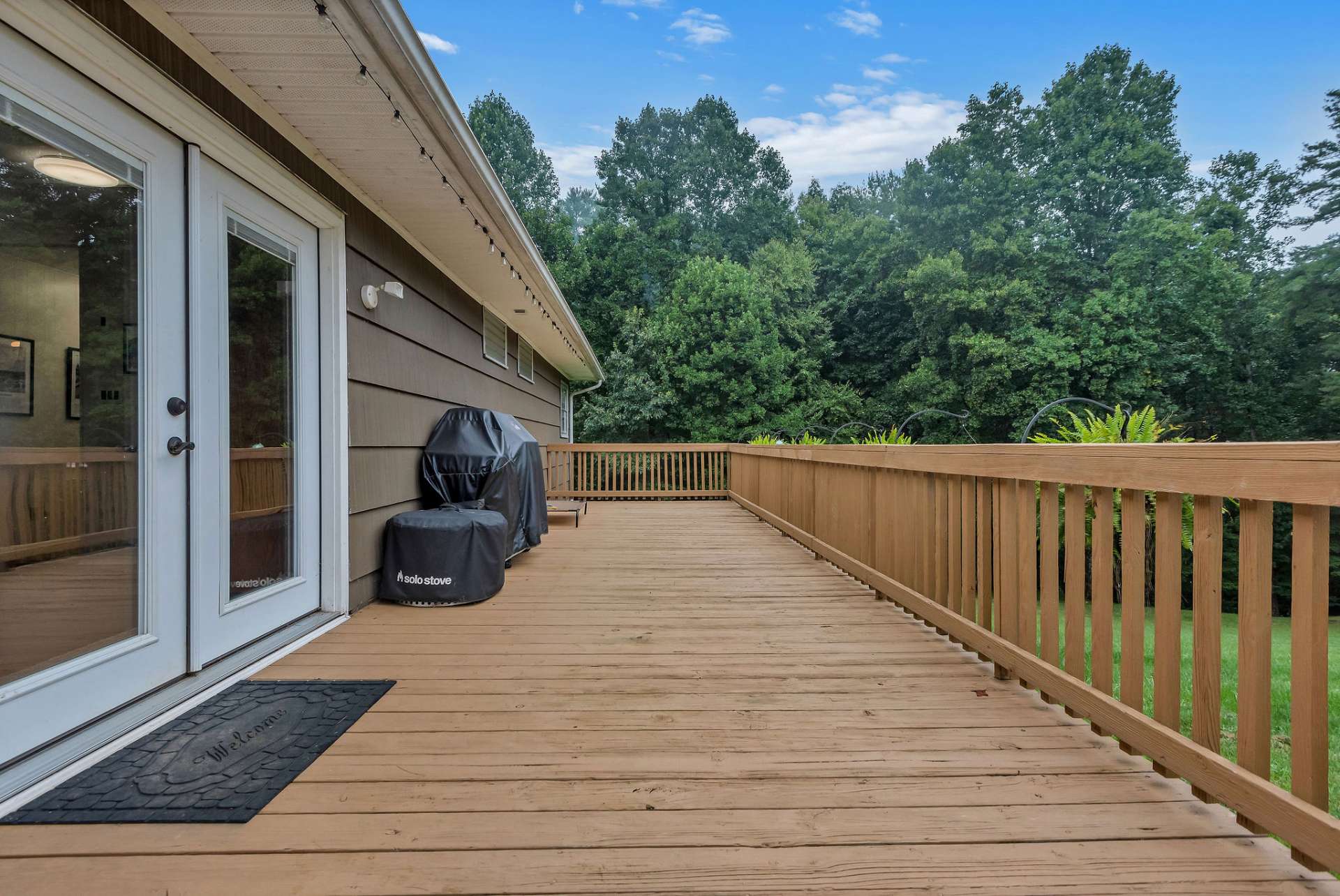 Large back deck for grilling and relaxing!
