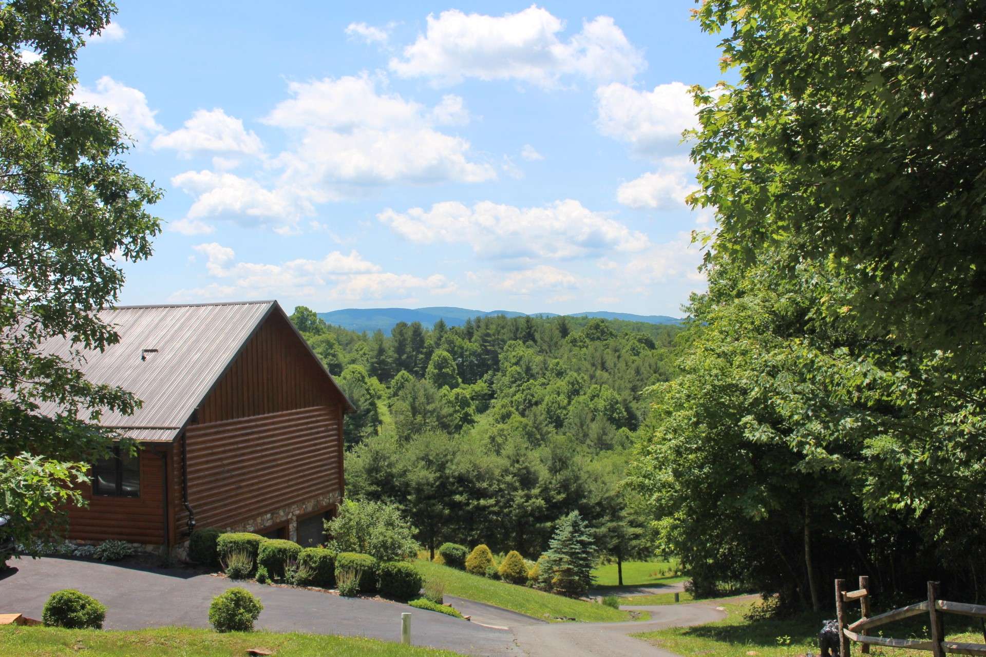 Blue Ridge Mountain view from lot 5.