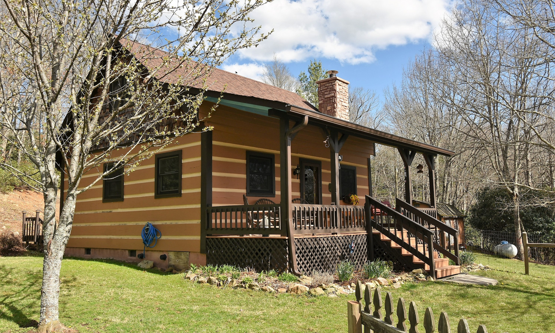 Blue Ridge Mountain Log Cabin Acreage NC