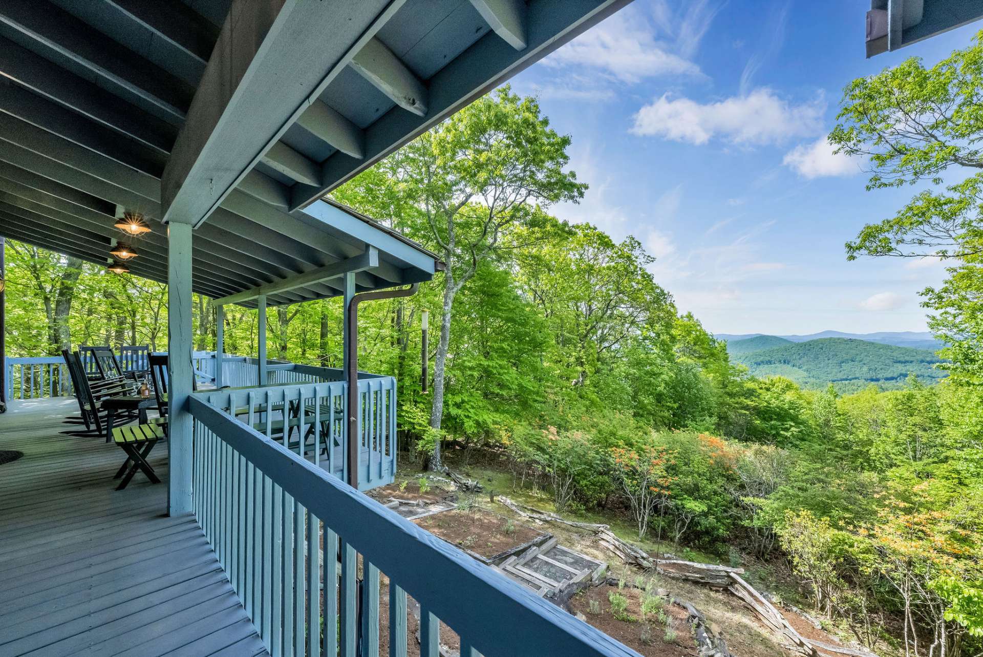 A door off the laundry room leads to the back deck, offering seamless indoor-outdoor flow.