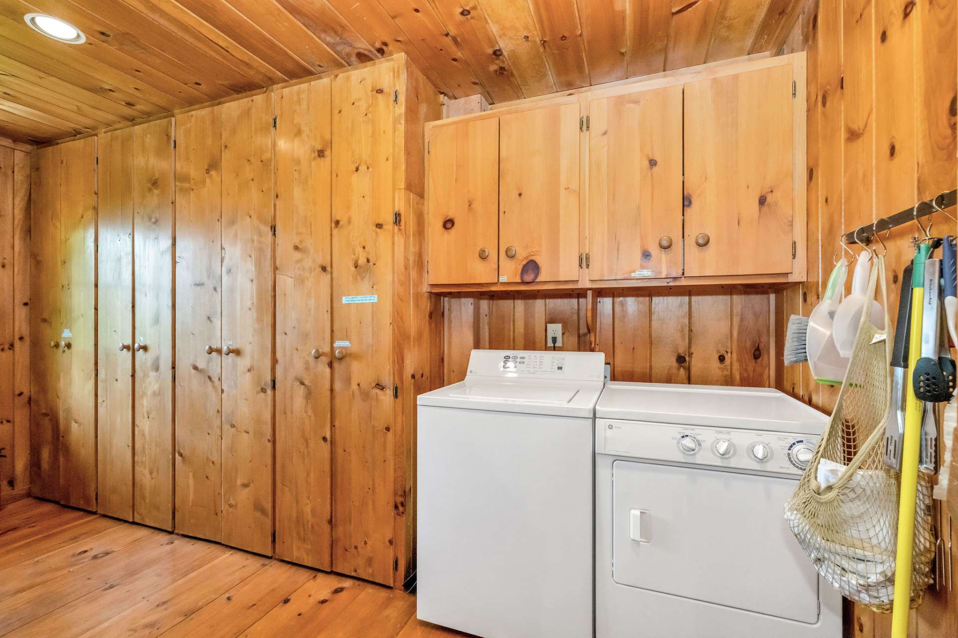 The laundry room/pantry offering abundant storage is located off the kitchen for enhanced convenience.