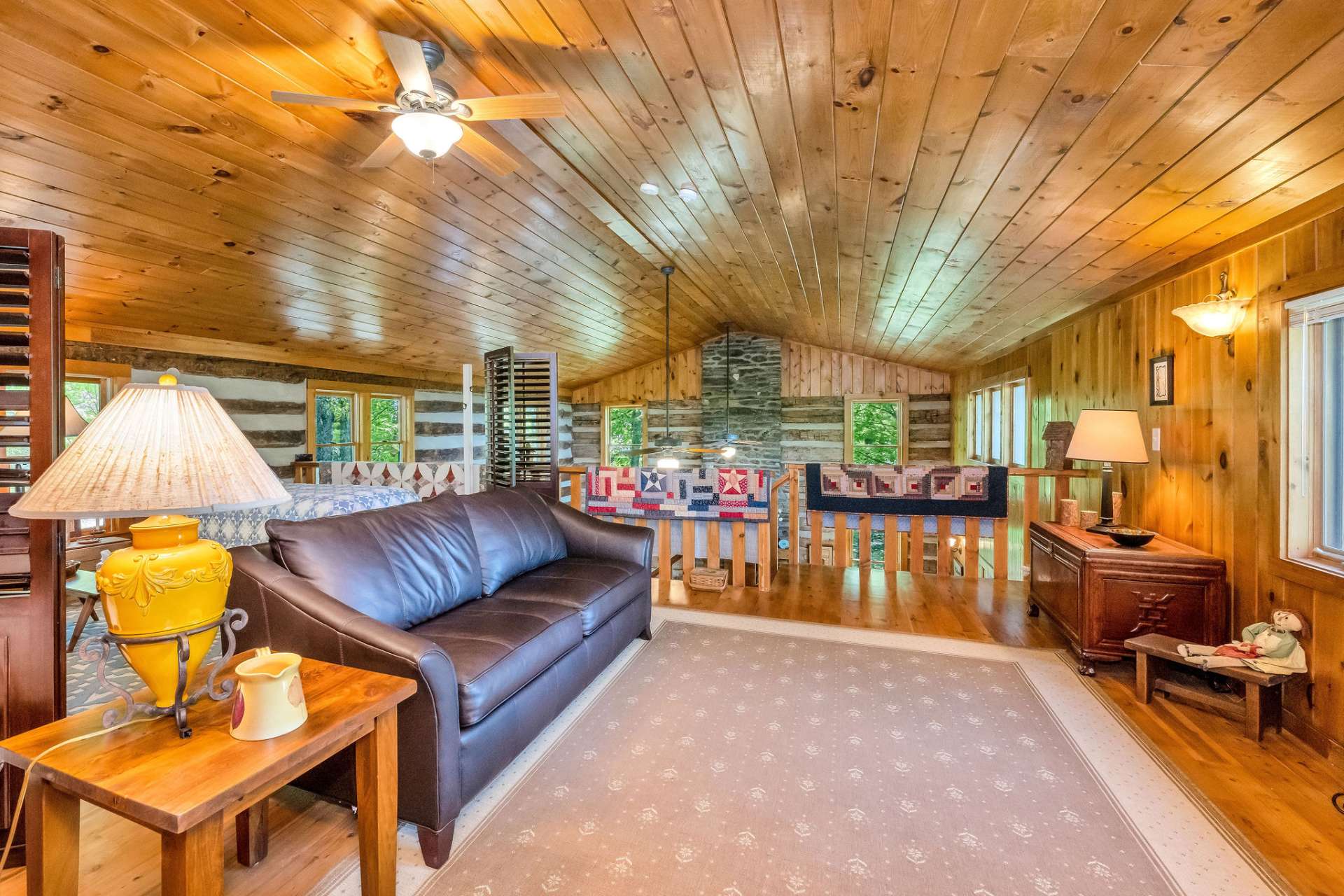 The loft offers a front-row seat to the view.