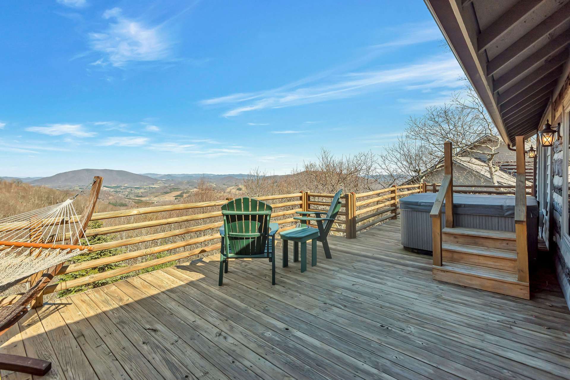 This mountain home beckons you to bask in the sunshine, blue sky and crisp breezes while enjoying views of Mount Jefferson in the distance.