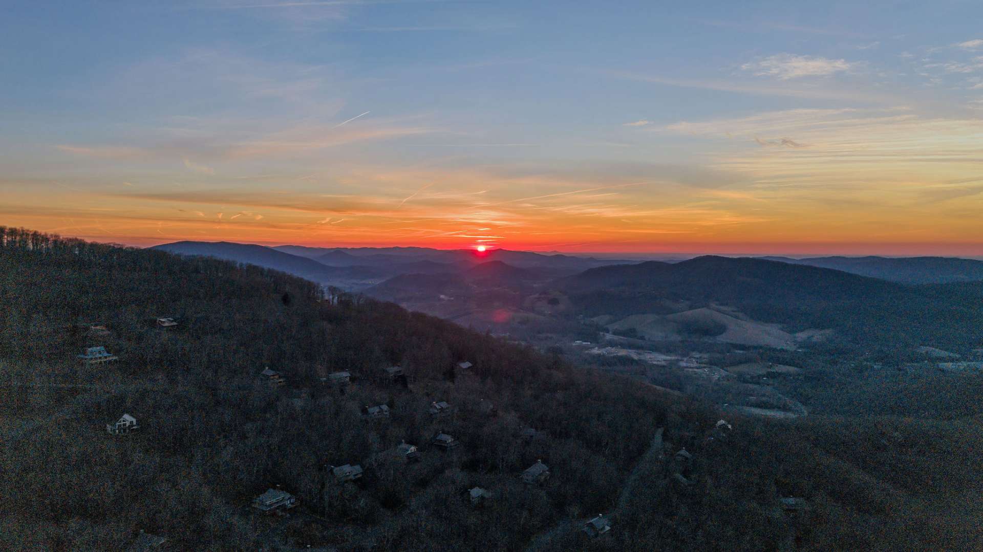 Your view as the sun begins to peak over the horizon