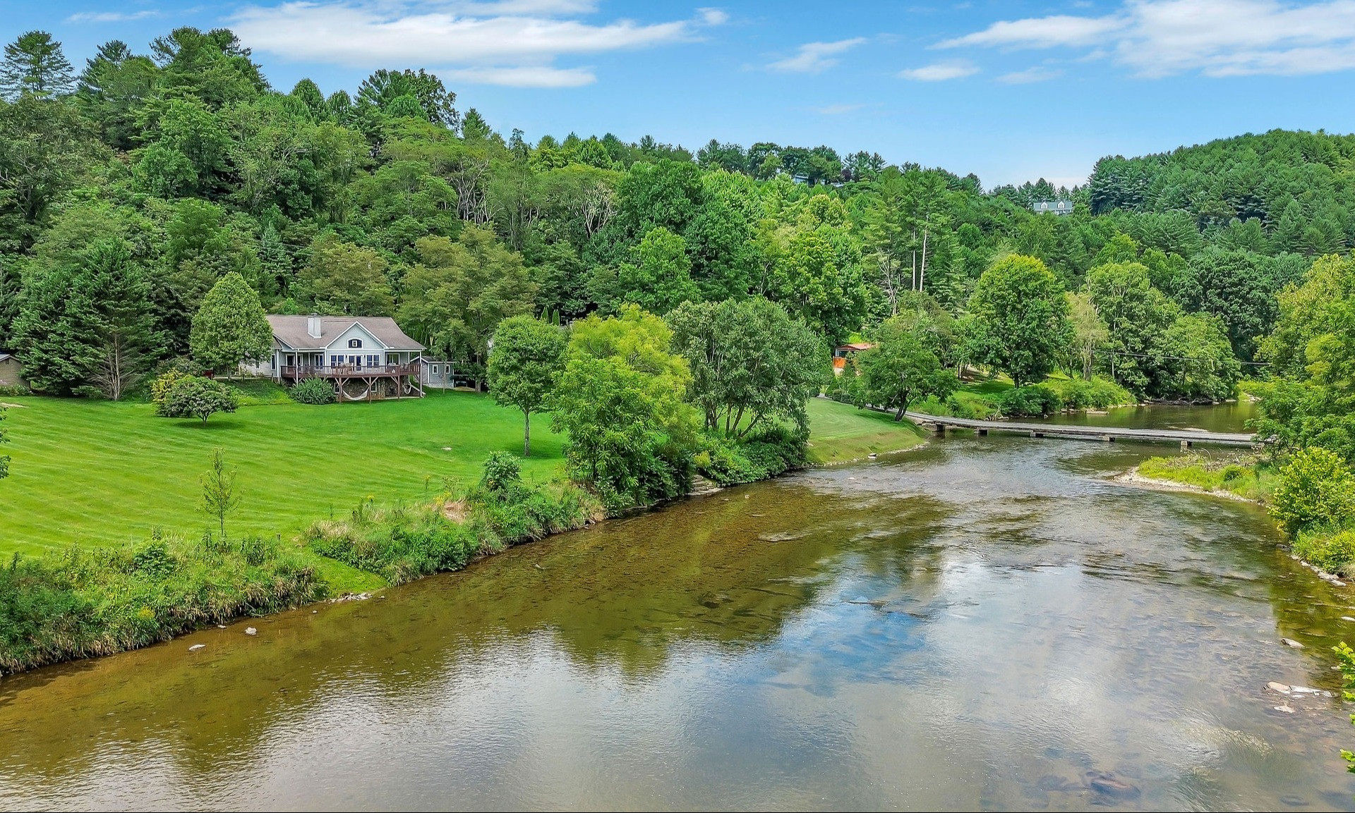Blue Ridge Mountain Riverfront Home