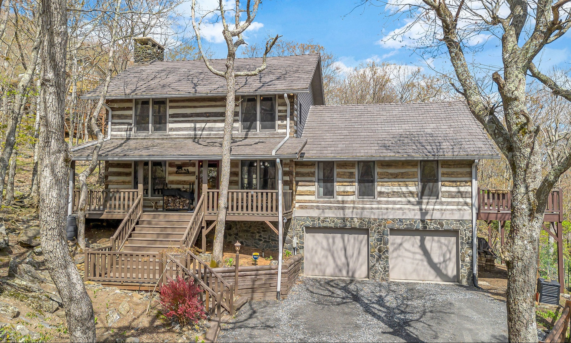 Blue Ridge Mountain Rustic Log Cabin