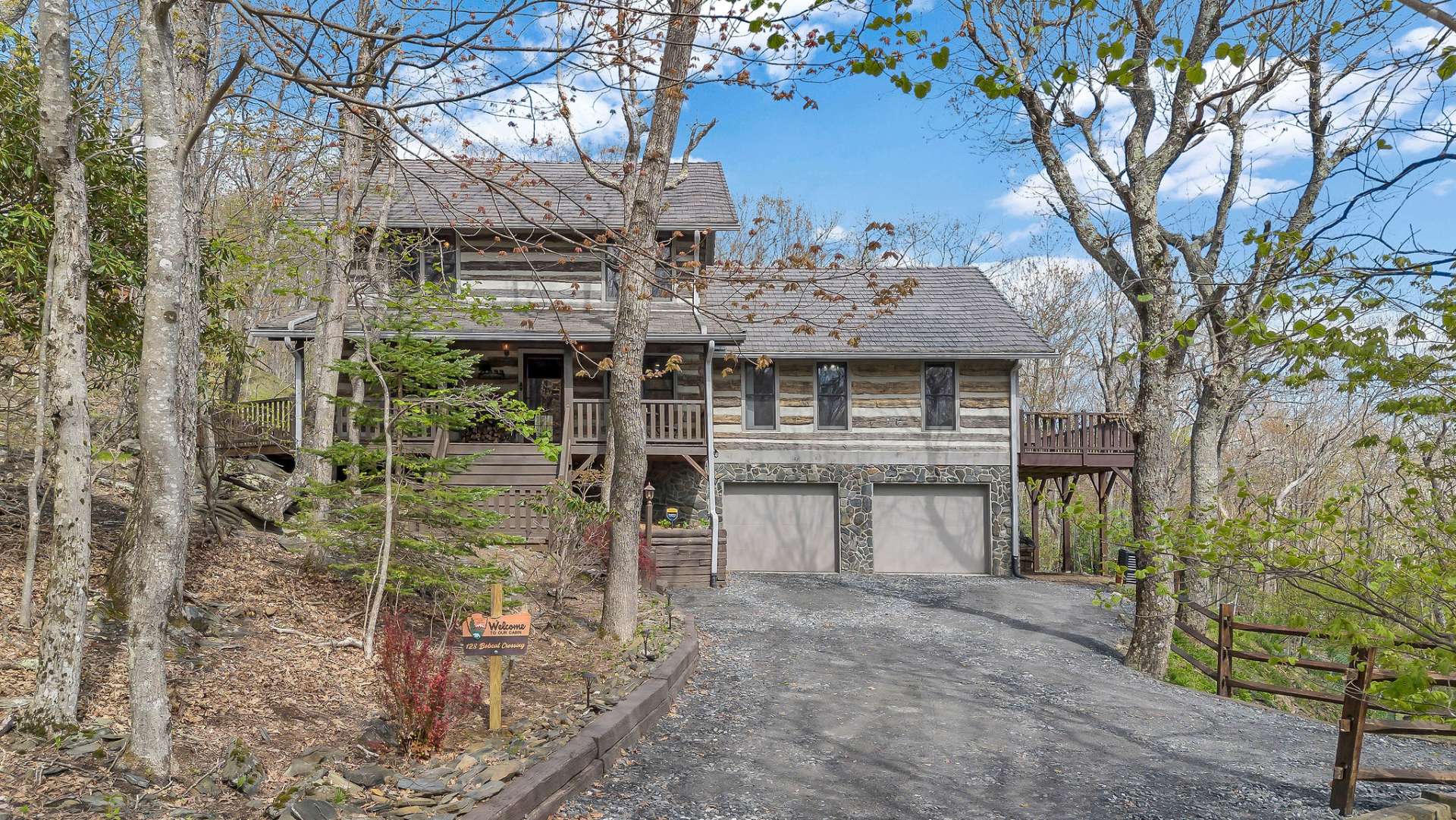 This cabin offers a rustic-modern lifestyle with luxury finishes, abundant space, and the serenity only nature can provide.