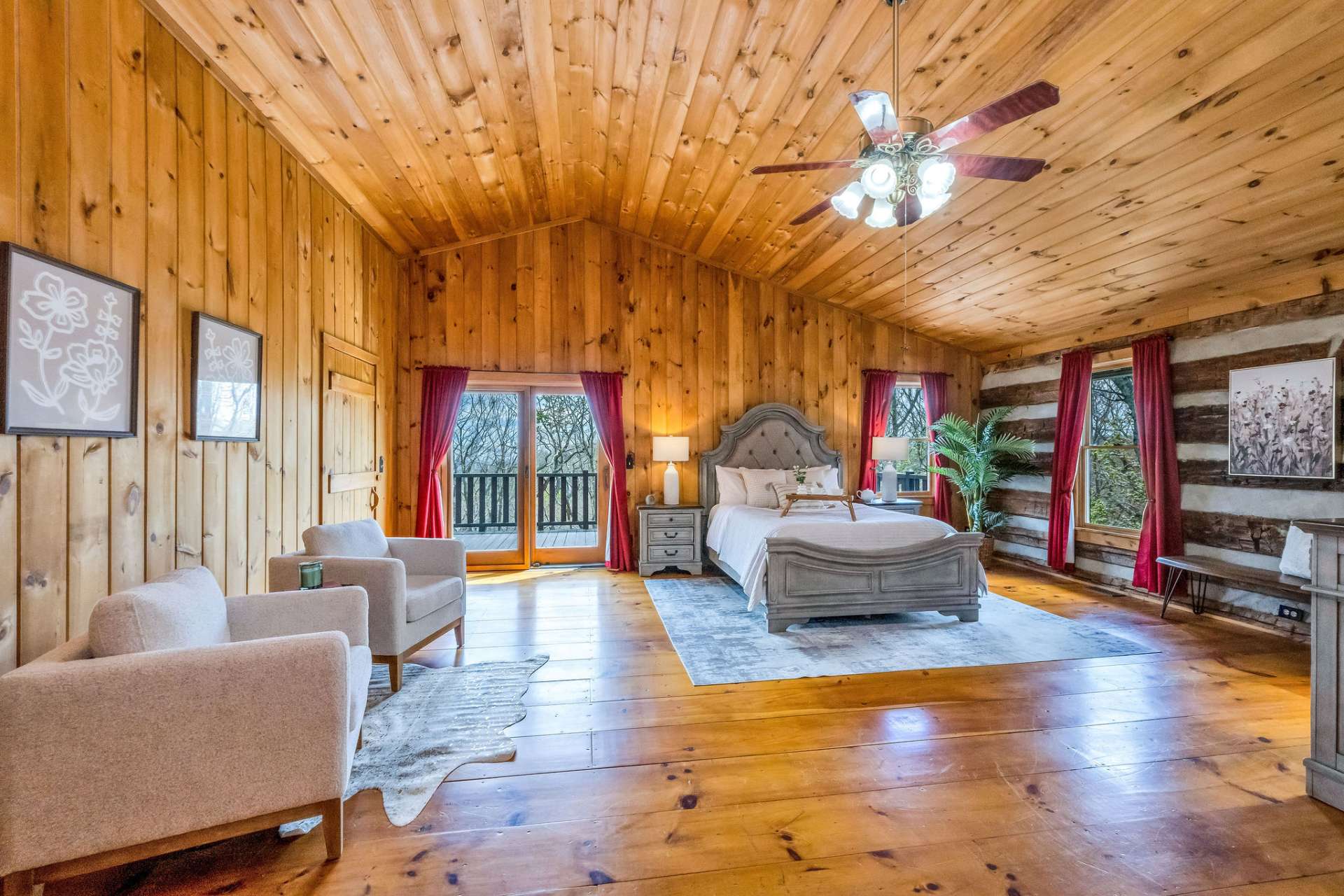 The spacious primary suite creates a special retreat to relax, unwind, and enjoy an expansive private space for intimate mornings and evenings.