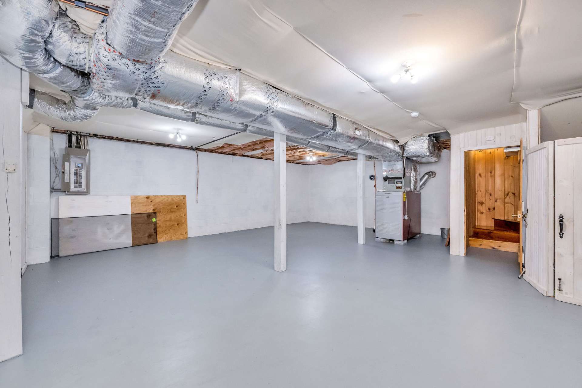 This room leads to 2 separate garages.