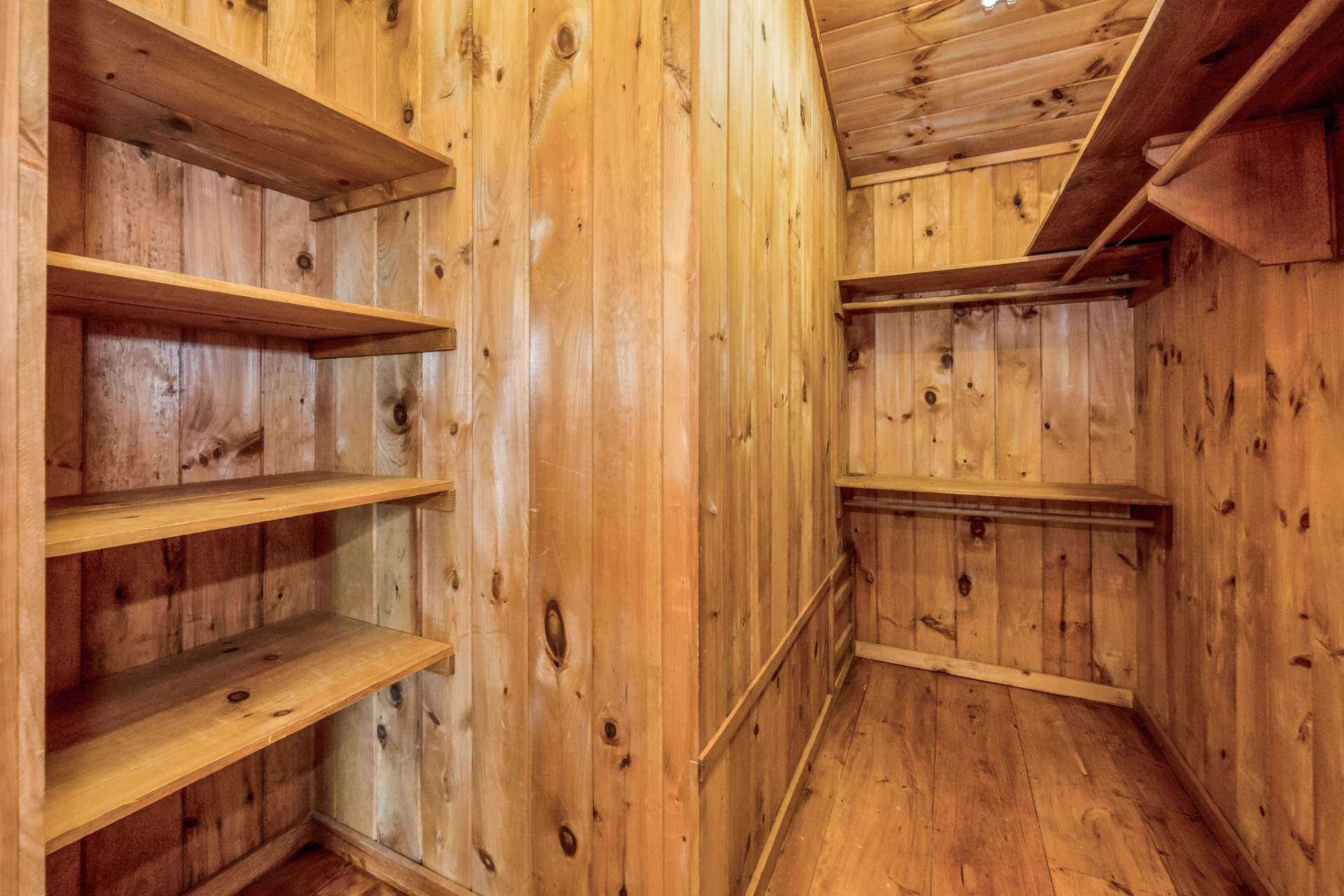 One of the 3 closets is an extra large walk-in.