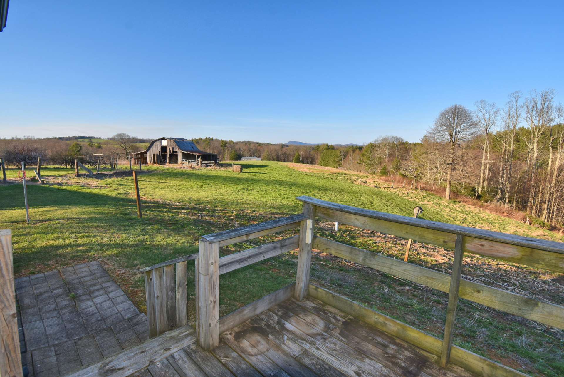 Enjoy fabulous pastoral and mountain views from the back deck.