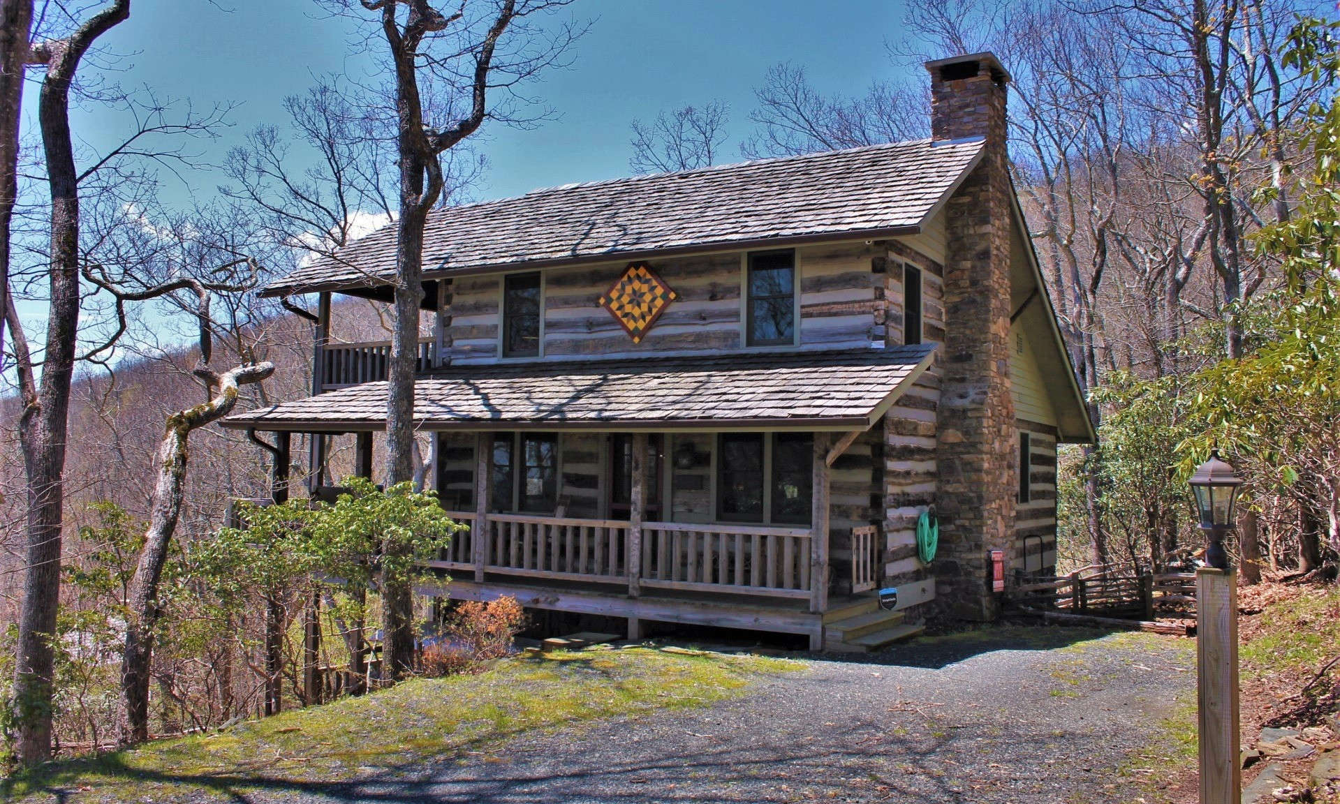 Offered at $396,500, this charming antique log cabin with fabulous views is the perfect choice for your Blue Ridge Mountain retreat log cabin.  S176