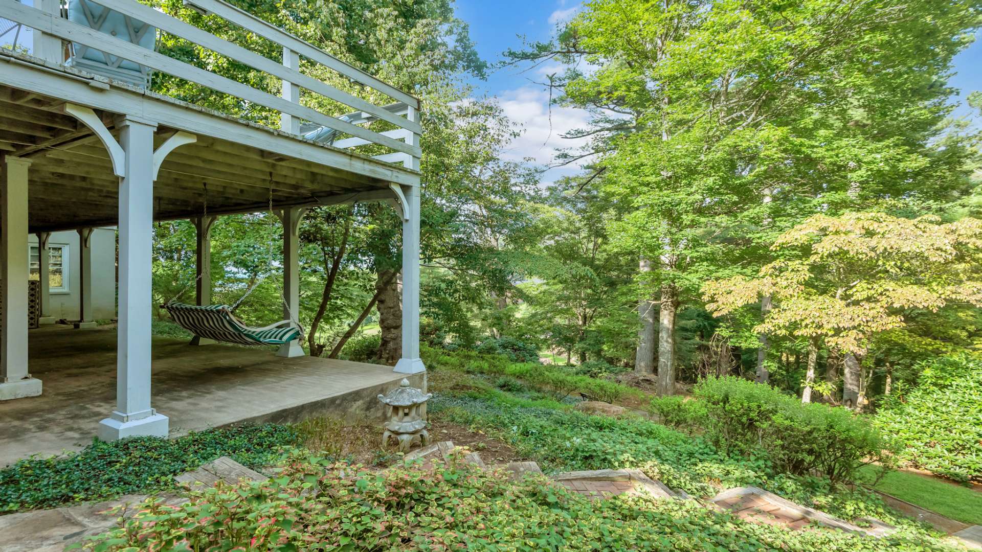 The lower level also offers access to the covered patio and lighted walkways.