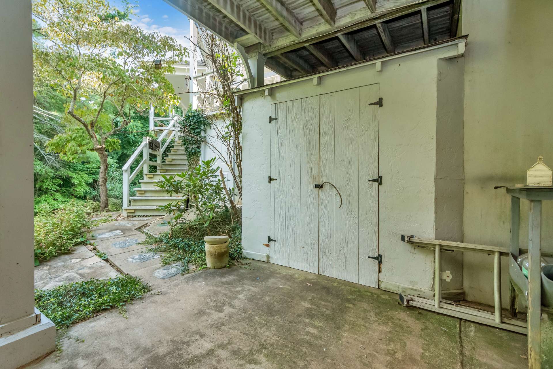 Lower level storage/potting shed.