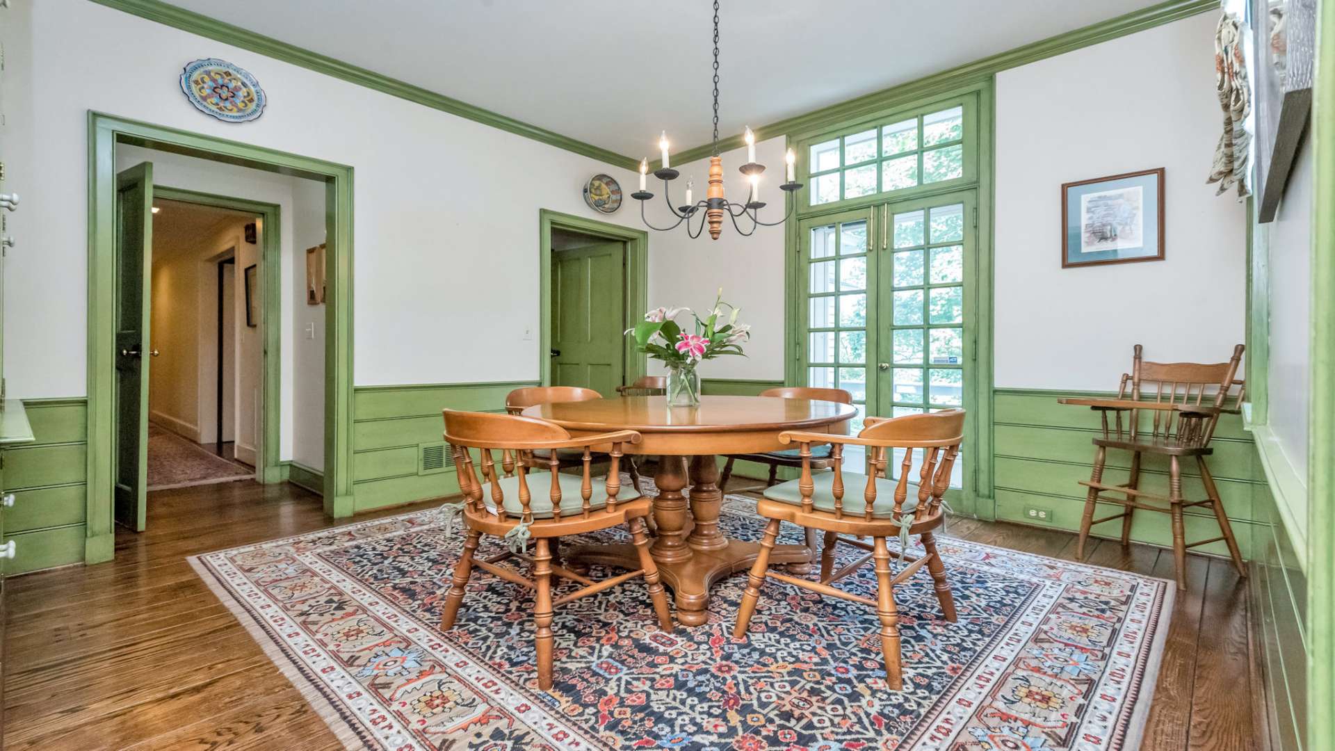 From the breakfast room, access the fully appointed kitchen.