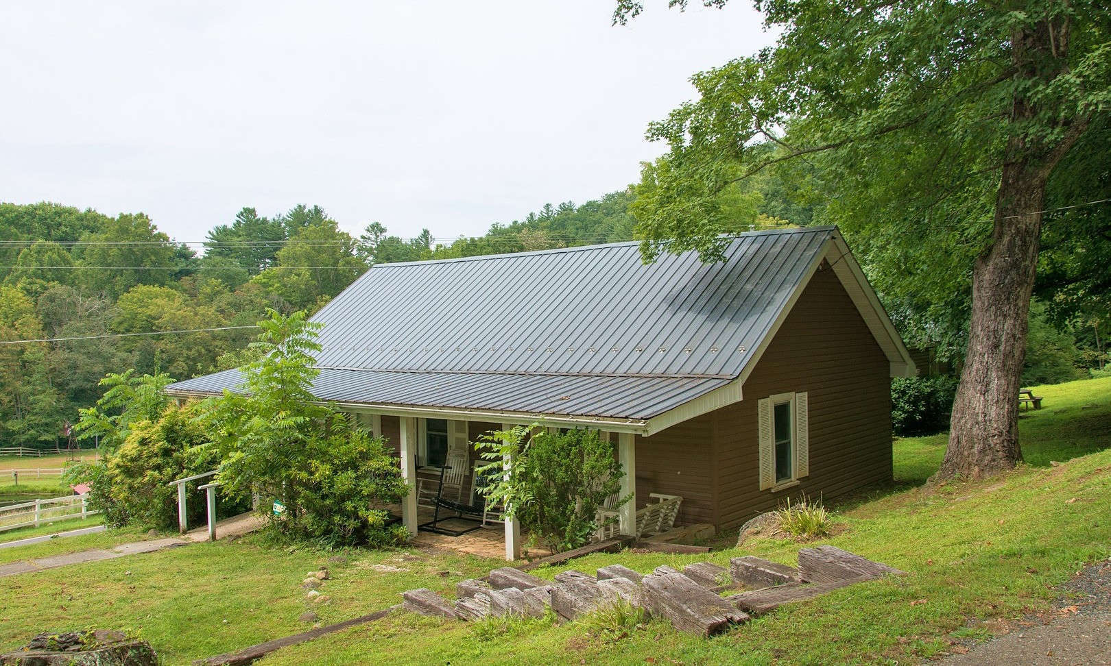 Oh the days of the country doctor...a time when communities depended on the area doctor to diagnose and treat their ailments. Those days can live again with this 4.68 acre property nestled back in the hills of the Lansing area of Ashe County in the North Carolina mountains.