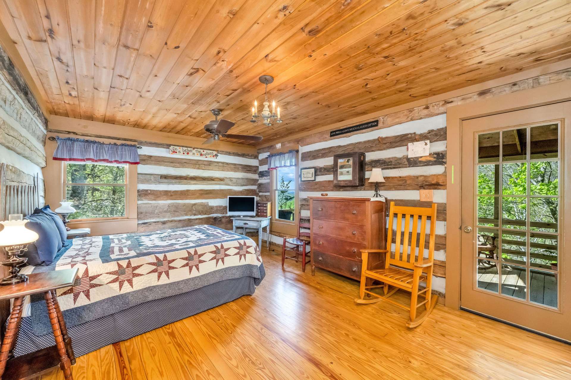 Just off the primary bedroom is the screened in porch where nature and fresh air promote both your mental and physical well-being.