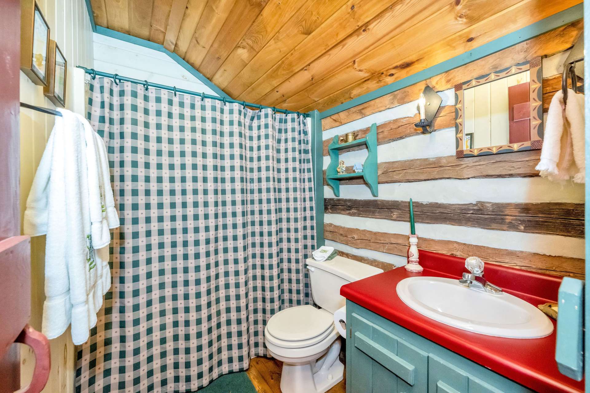 The loft features a full bath for all your guests' convenience.