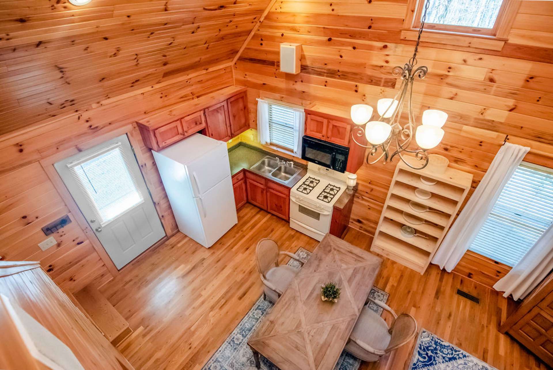 A view of the great room from the loft.