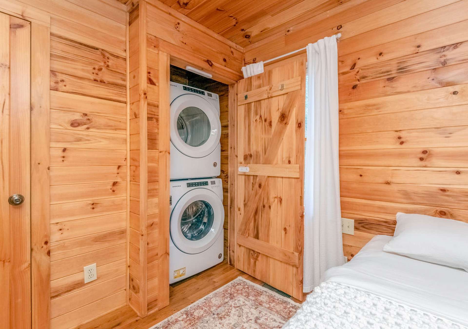 The laundry closet is conveniently located on the main level.